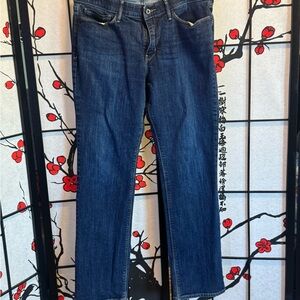 Levi’s Size 14 Straight Leg Perfect Waist Stretch Petite Dark Indigo Jeans
